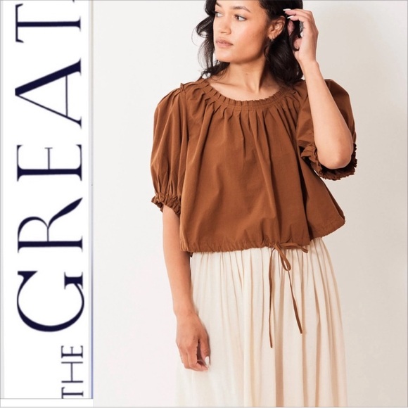 NEW THE GREAT. hills top in suntan - Picture 1 of 10